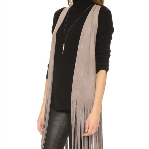 BB Dakota Fringe Long Vest - Picture 5 of 5